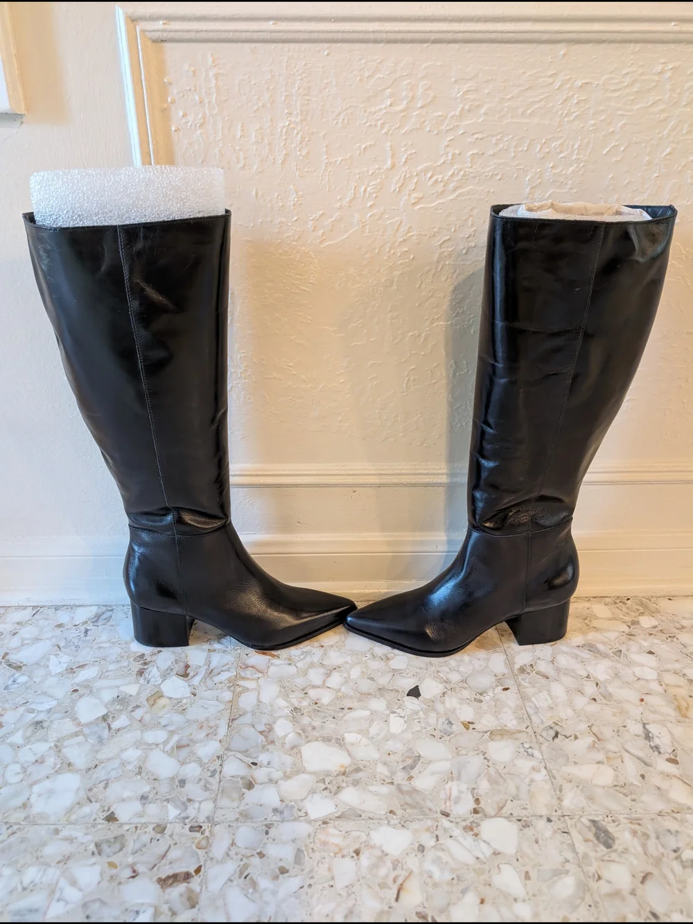 Wide Calf Dolce Vita Kirson Black Knee High Pointed Toe Boots